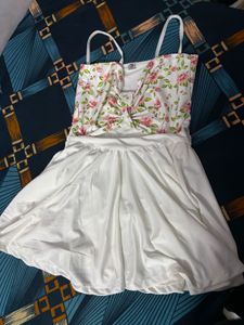 White Knee Length Dress