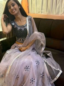 Beautiful Lavender Color Lehnga Choli