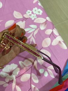 Diamond Cat Eye  pink glitter Glasses