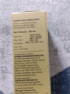 Ozone Glo Radiance Facial Oil