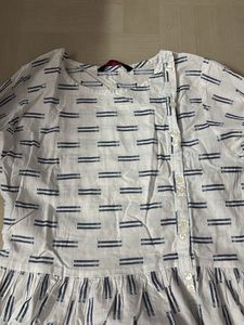 Striped White Dress