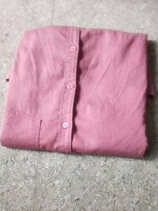 Dusty Rose Button-Down Shirt