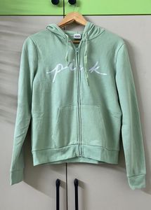 Pink Full-Zip Hoodie with lower