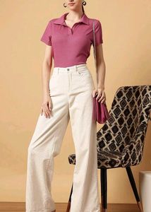 [SIZE~S]Pink polo T-shirt🌷