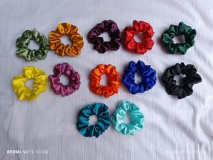 Silk Satin Scrunchies