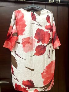 Floral Print Tunic Top