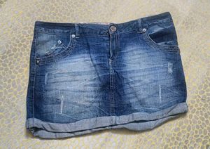 Denim Mini Skirt