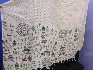 Warli Art Dupatta
