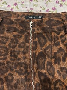 Leopard Print Mini Skirt