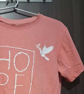 Peach &#39;Hope&#39; Graphic Tee