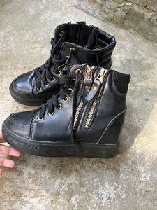 Black Heels Boots For Women