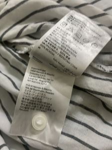 H&amp;M Striped Line Soft Tunic Top