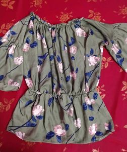 Off Shoulder Floral Top