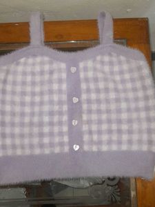 Cute lavender girl Crop Top