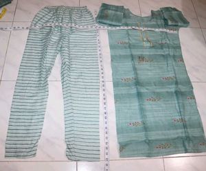 Green Kurta Set Never Used Totally New