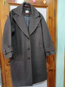 Charcoal Grey Long Oversized Coat