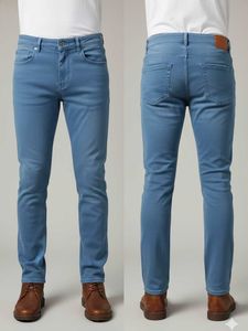 Sky Blue Jeans Slim Fit Denim Pants