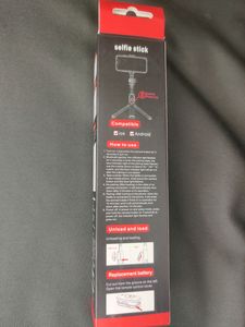 New Tripod Cum Selfie Stick With LED Light And Bluetooth Shutter Button