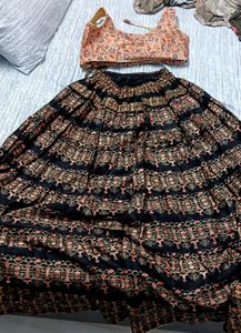 Blouse And Ethnic Skirt