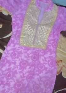 Elegant Pink Kurta Punjabi