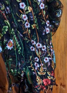 Floral Embroidered Maxi Dress