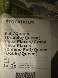 IKEA STOCKHOLM Duvet Cover Set – Full/Queen