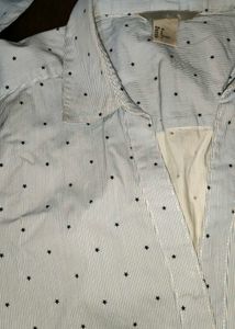 H&amp;M Polka Dot Button Down