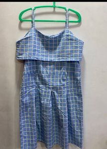 Blue Plaid Sundress