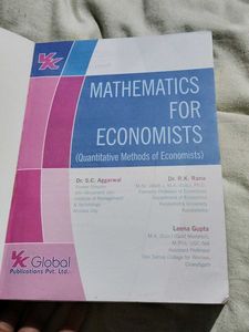 Mathematics for Economists Book