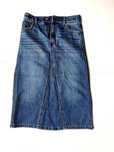 Denim Midi Skirt