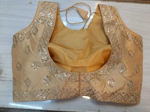 Sleeveless Gold Blouse
