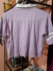 Cute Lavender Polo Top