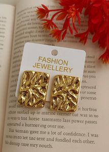 Combo Of 2 Anti Tarnish Wave Studs😍