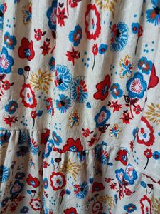 TIERED CORDUROY DRESS