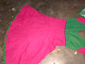 Pink Embroidered Frock Suit