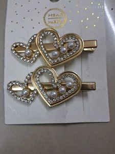 Sparkling Bow Hair Clips - Set of 2