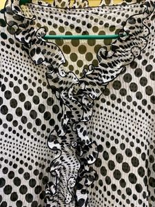 Polka Dot Ruffle Top