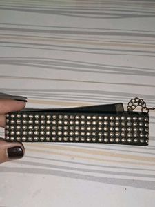 Studded Black Gothic Choker Necklace