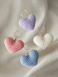 Crochet Heart Keychain Each Prices 60