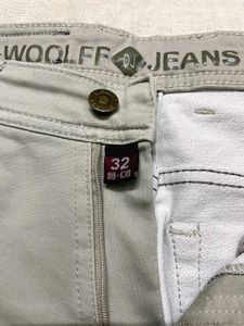 Gray Jeans Slim Fit Denim Pants