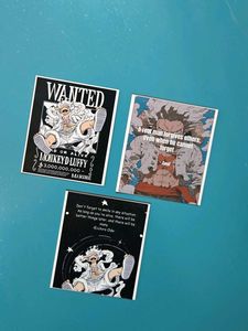 One Piece Anime Fridge Magnets x3