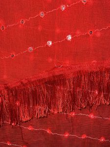 Red Sequin Dupatta
