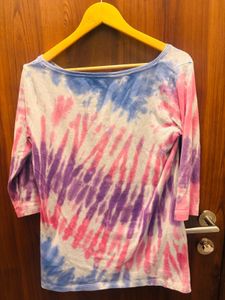Tie-Dye 3/4 Sleeve Top