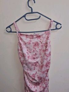 Floral Pink Bodycon Dress