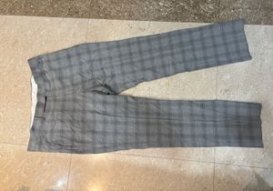 Cantabil Grey Checkered Formal Pants