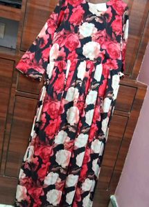 Beautiful Red Floral Dress