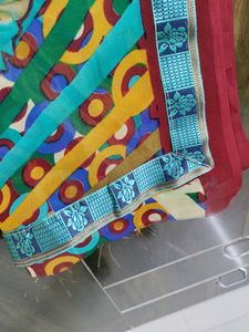 Multicolored saree