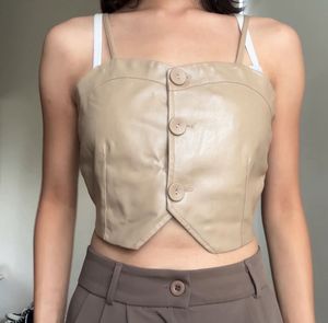 Cute Beige Corset Top