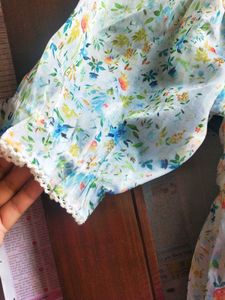 People Organza Floral Dress