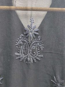BLACK CHIKANKARI KURTA